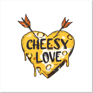 Cheesy Love: A Slice of Heart Posters and Art